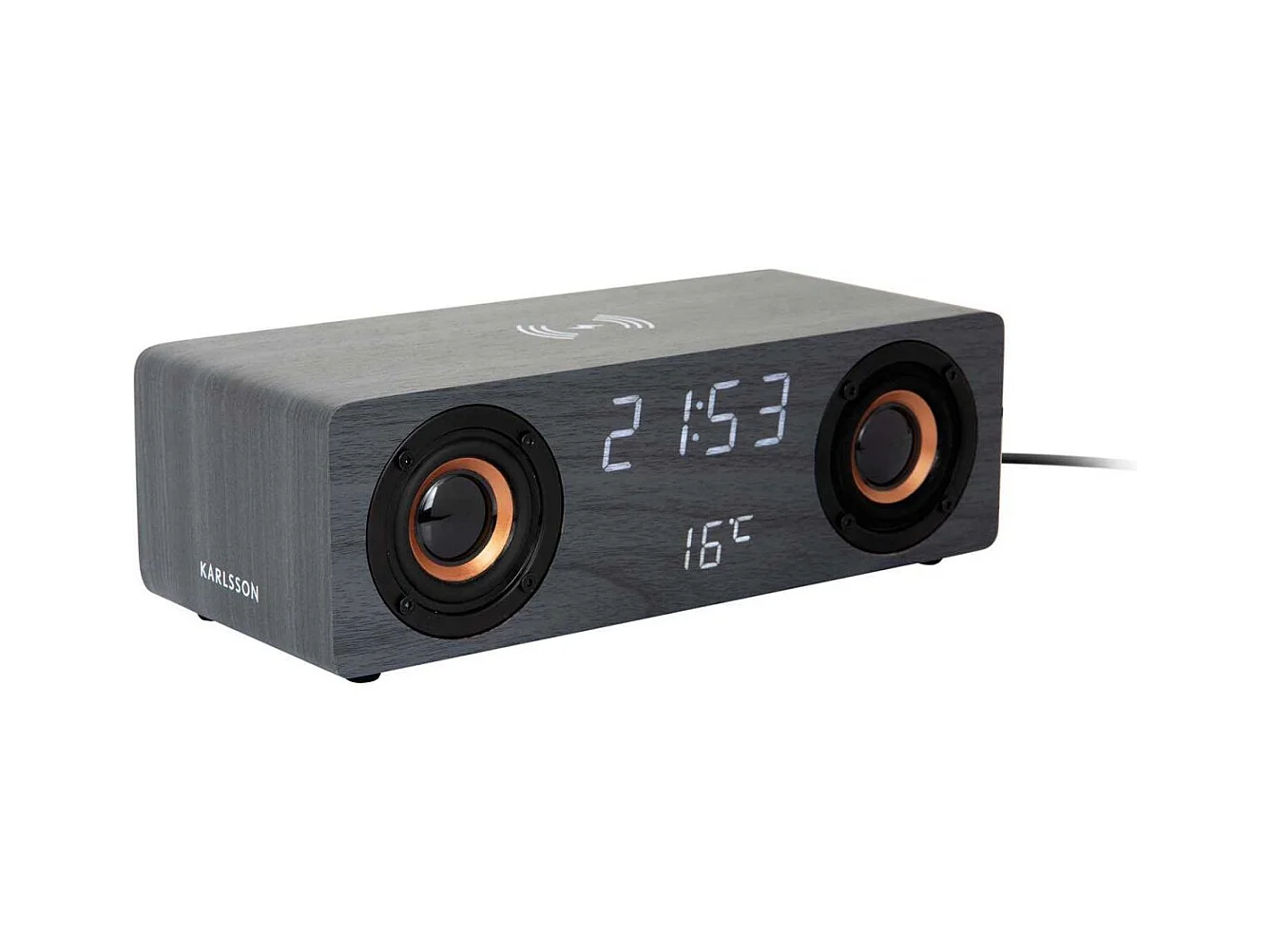 Réveil avec chargeur à induction et enceinte Bluetooth Classic