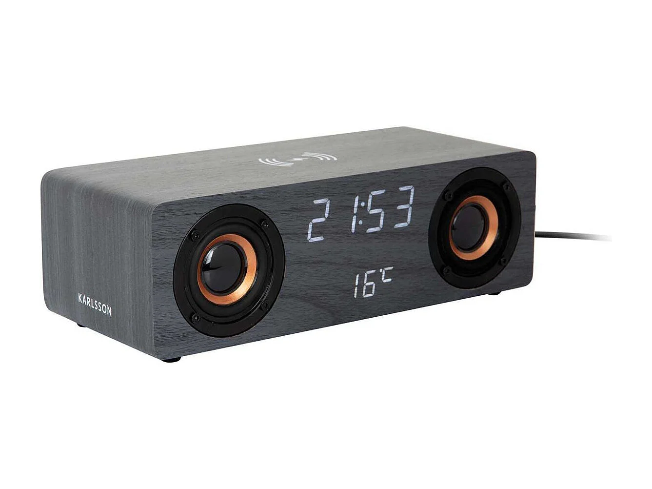 Réveil avec chargeur à induction et enceinte Bluetooth Classic