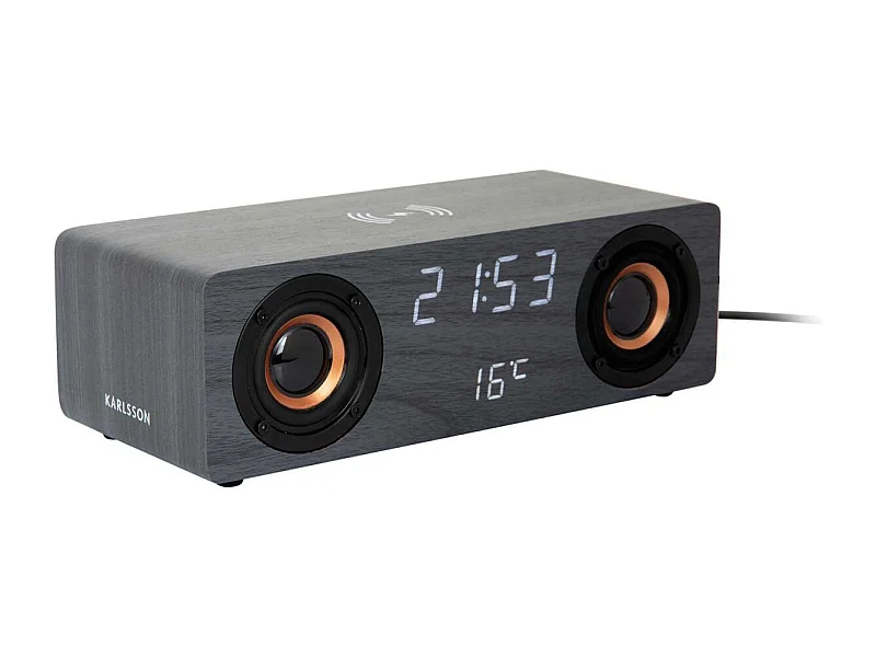 Réveil avec chargeur à induction et enceinte Bluetooth Classic