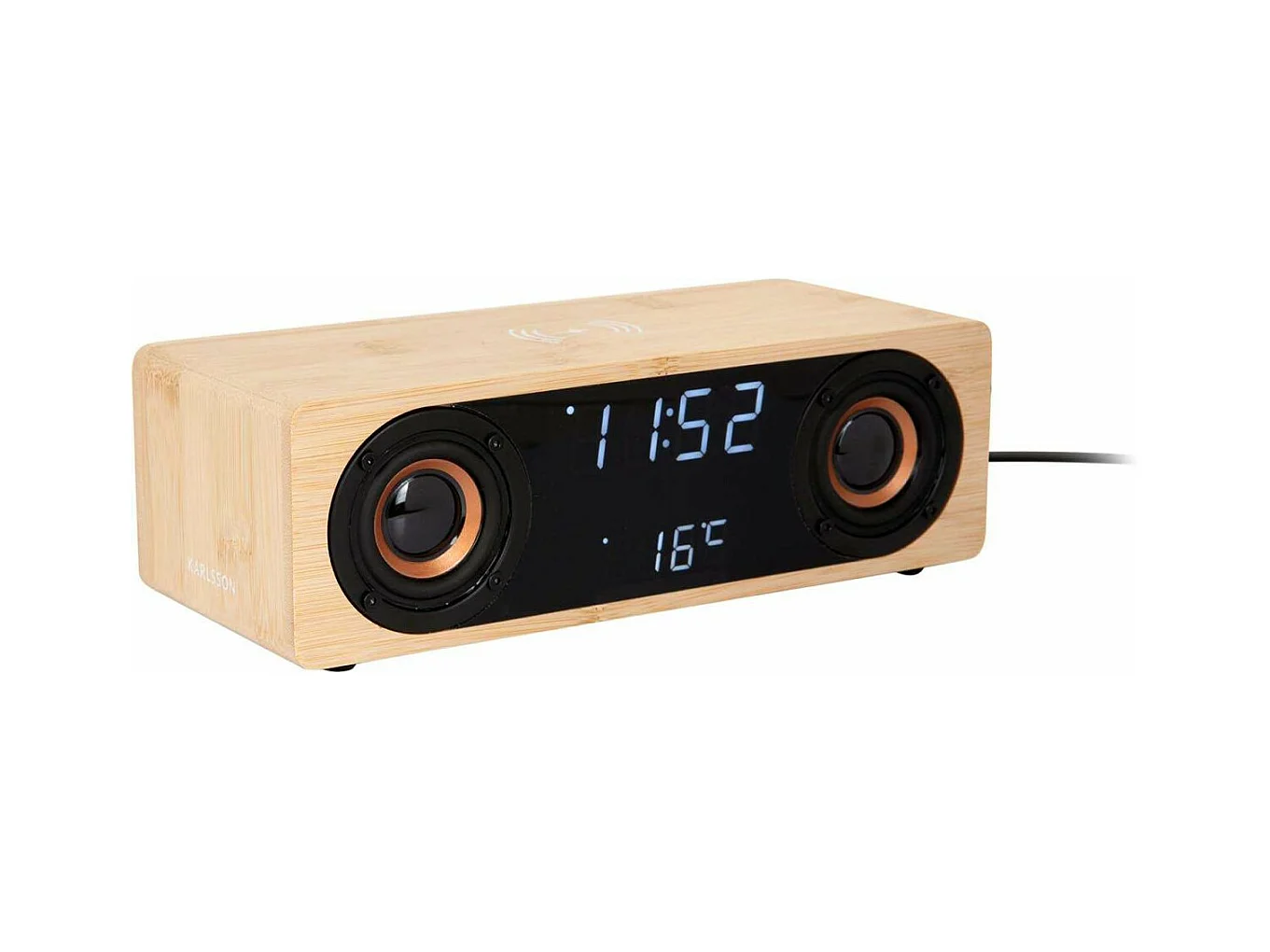 Réveil avec chargeur à induction et enceinte Bluetooth Classic