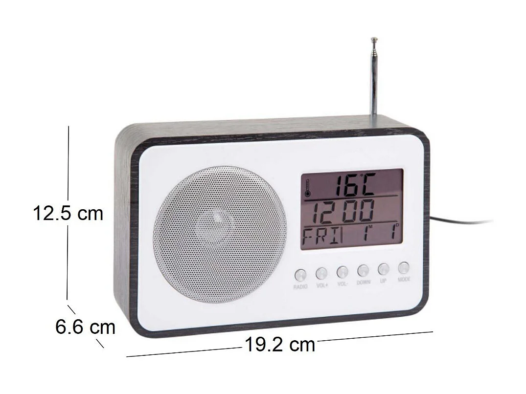 Réveil avec radio FM Retro