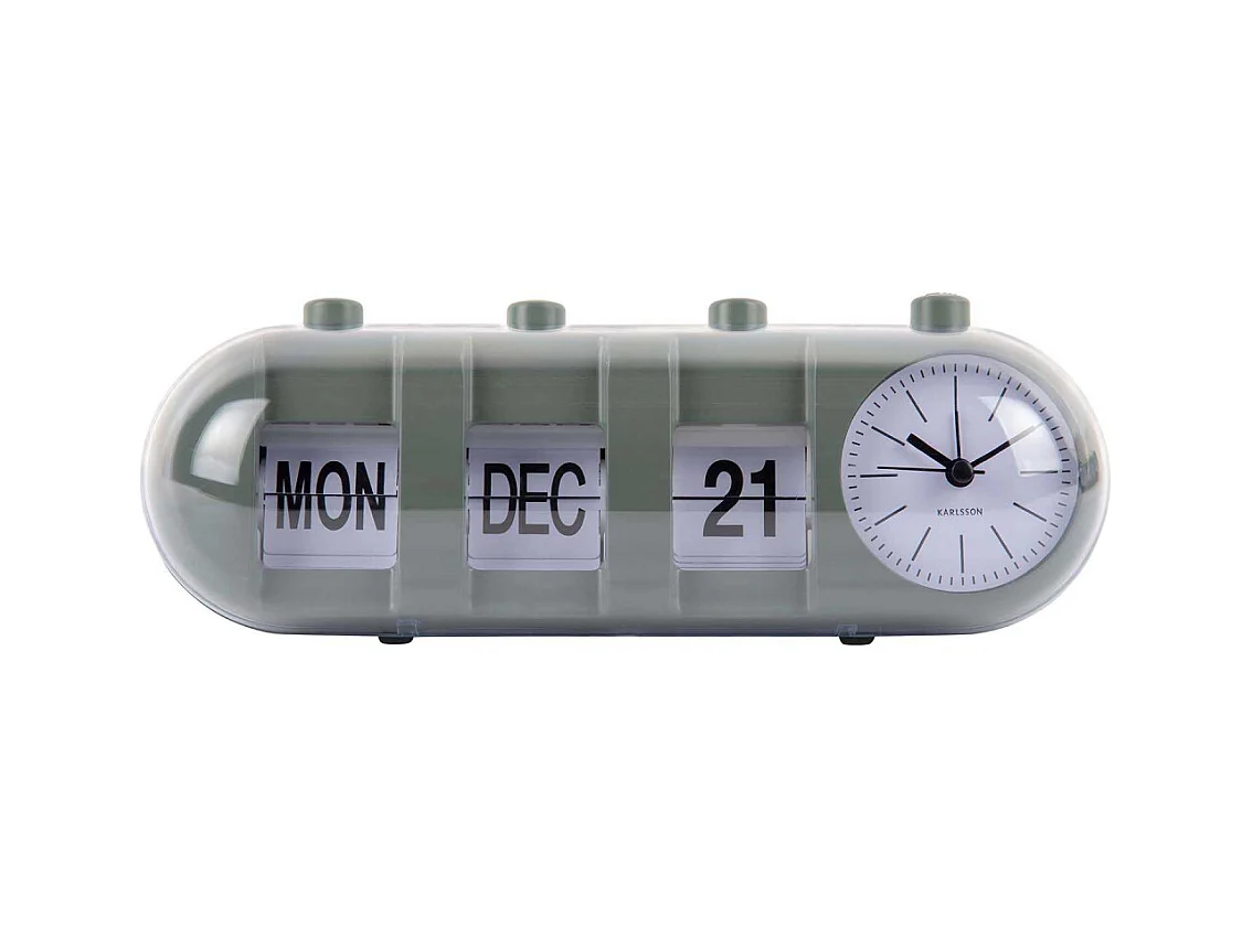 Réveil Retro Tube Calendar Flip