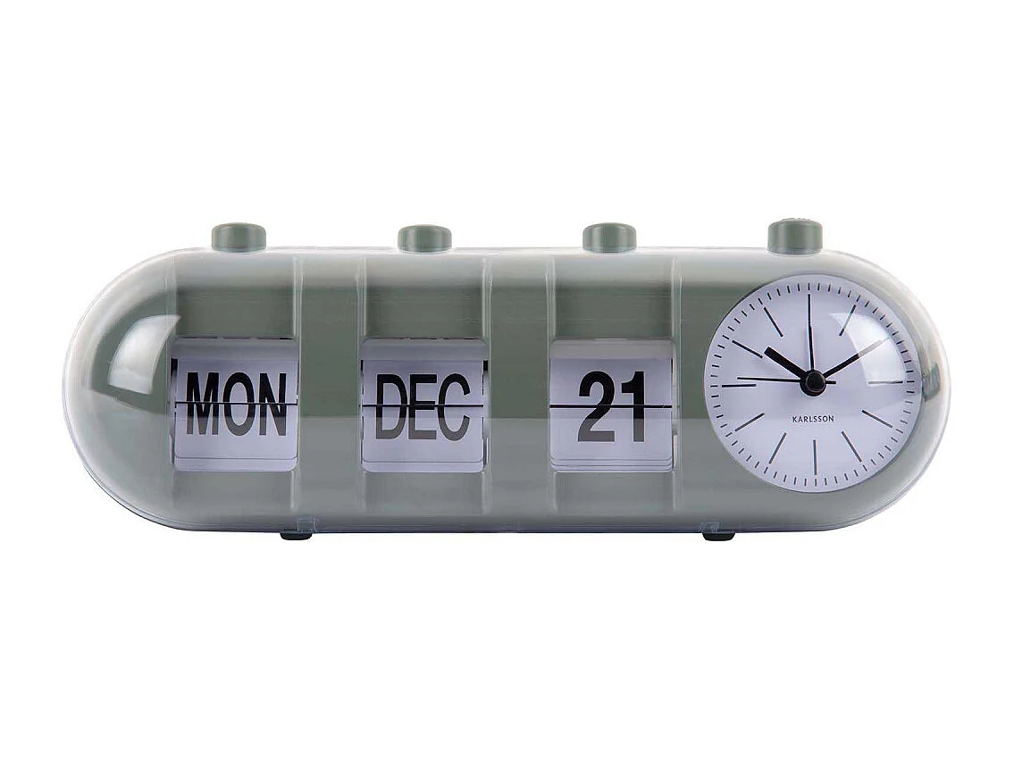 Réveil Retro Tube Calendar Flip