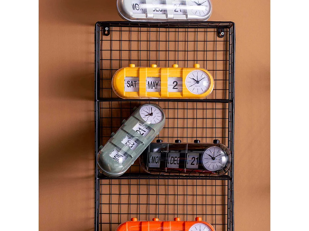 Réveil Retro Tube Calendar Flip Vert