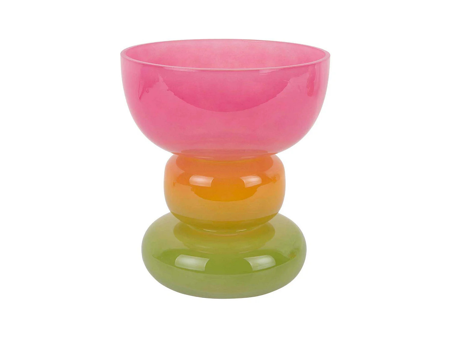 Vase en verre Funky Vibes Taille 2 : 18 x 20,5 cm