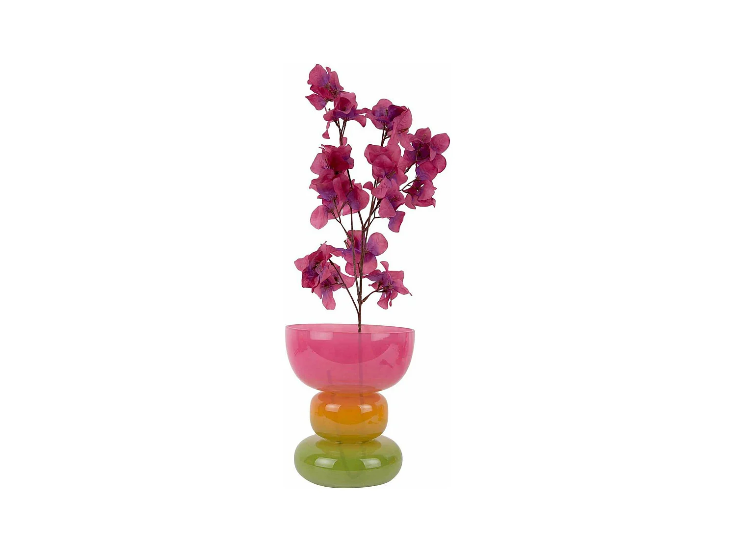 Vase en verre Funky Vibes Taille 2 : 18 x 20,5 cm