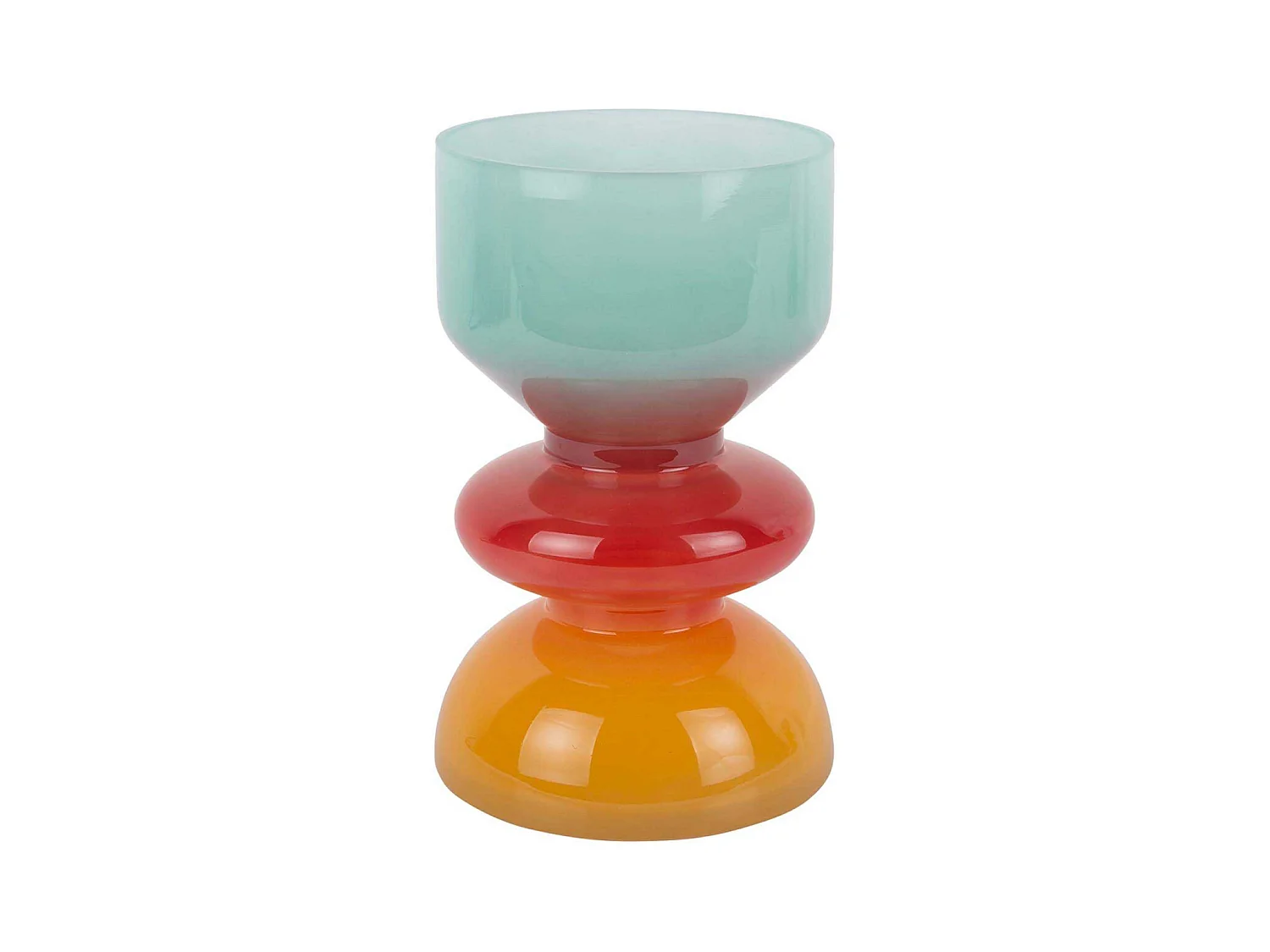 Vase en verre Summer Vibes Taille 1 : 12,5 x 20,5 cm