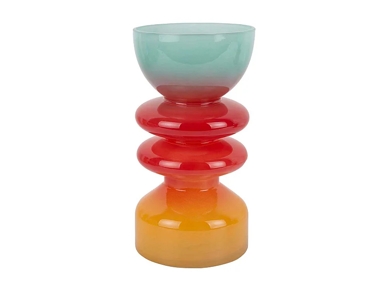 Vase en verre Summer Vibes Taille 3 : 13 x 25 cm