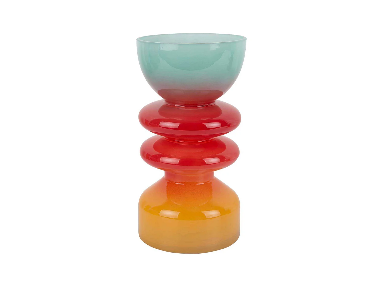 Vase en verre Summer Vibes Taille 3 : 13 x 25 cm