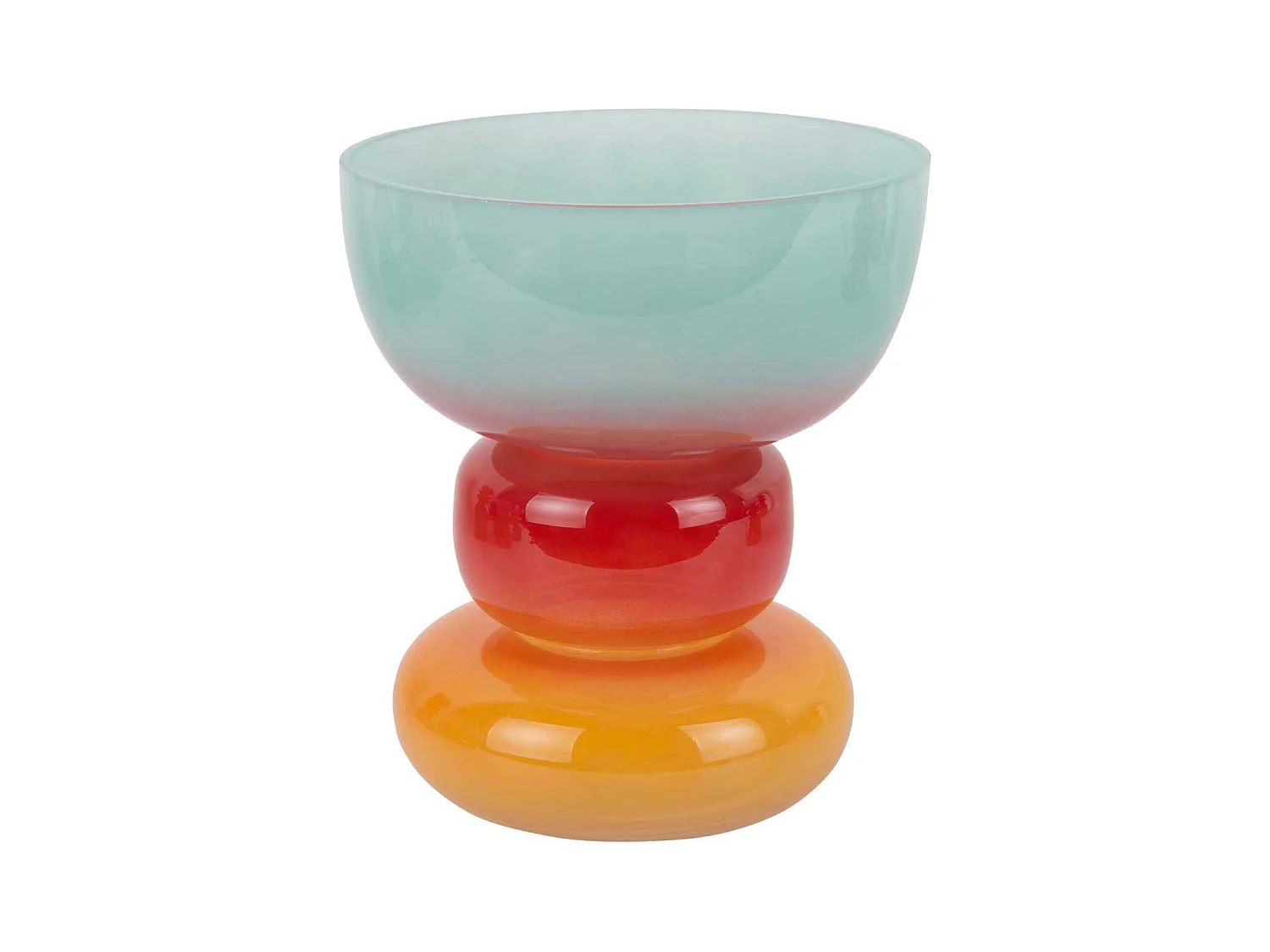 Vase en verre Summer Vibes Taille 2 : 18 x 20,5 cm