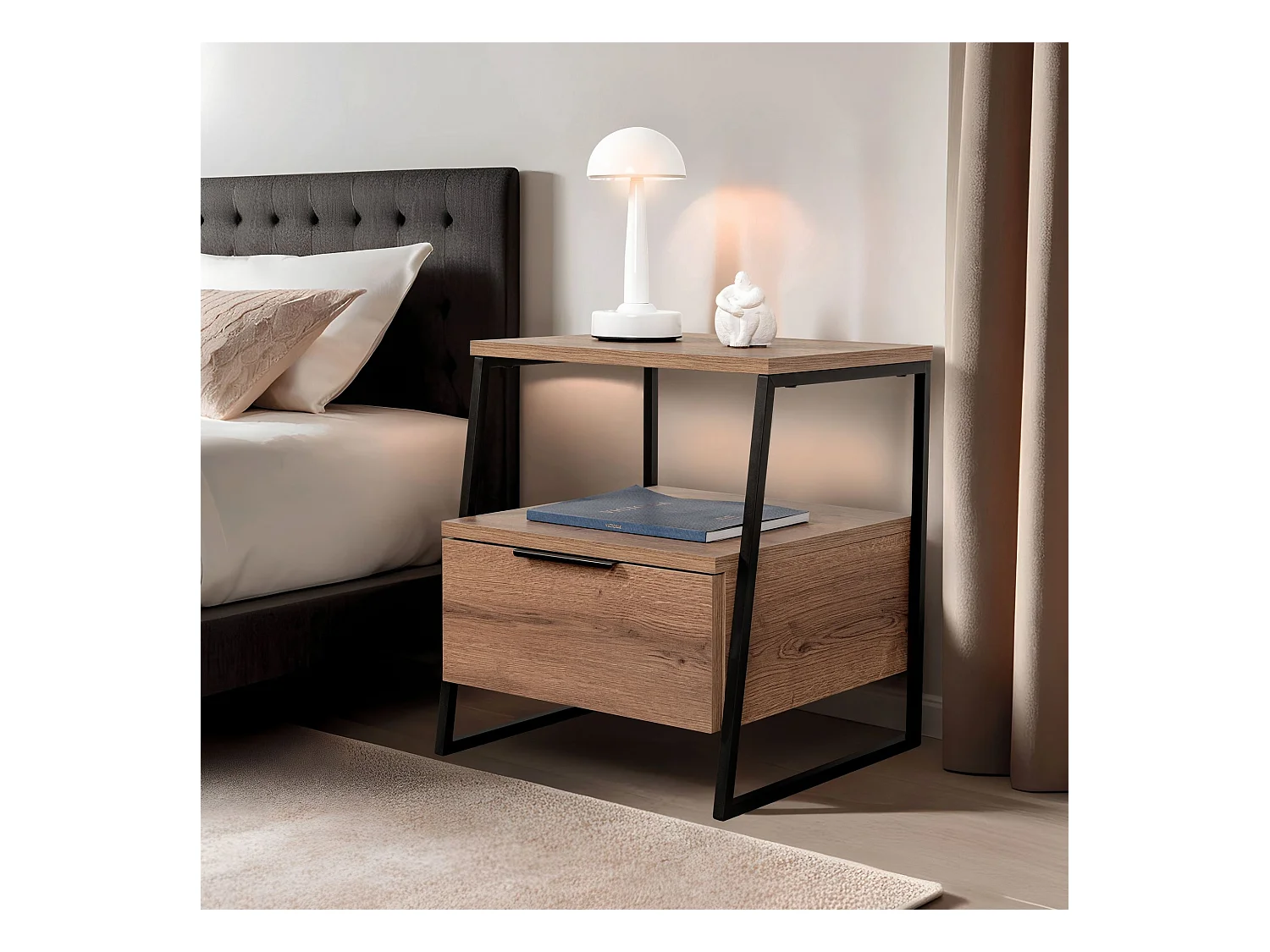 Table de chevet avec rangements Pal