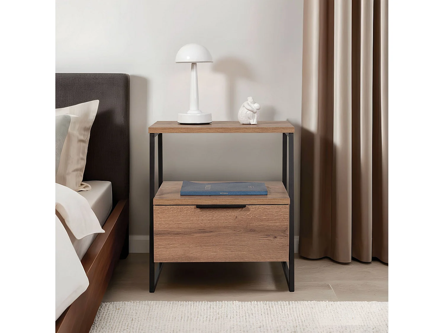 Table de chevet avec rangements Pal