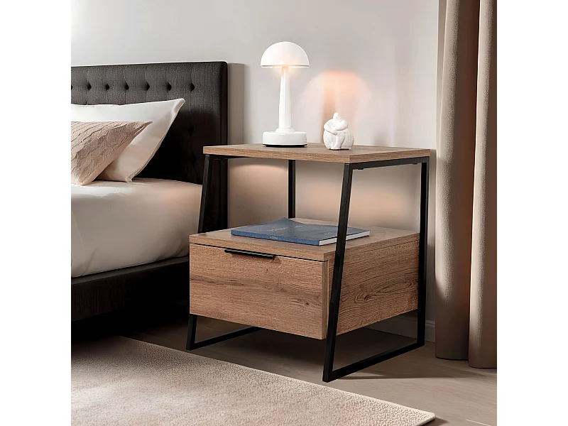 Table de chevet avec rangements Pal