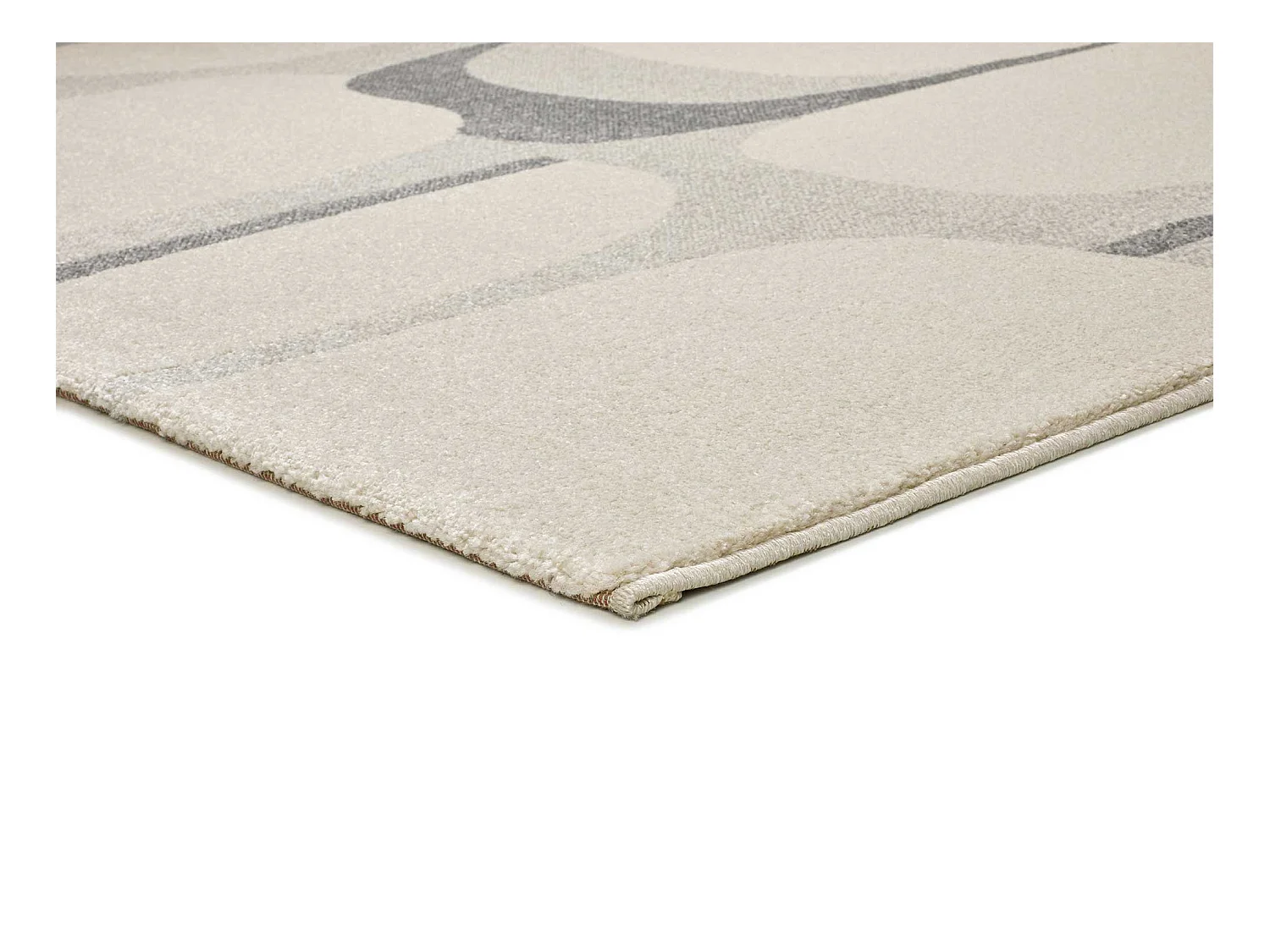 Tapete interior - abstrato - bege / cinza - 200 x 290 cm - PORTO