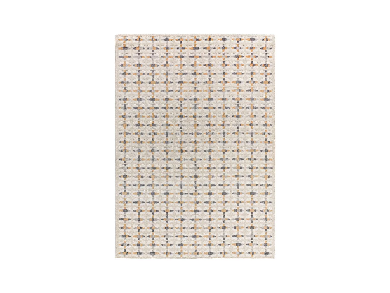 Tapis intérieur - géométrique avec relief - multicolore - 200 x 290 cm - BARESA