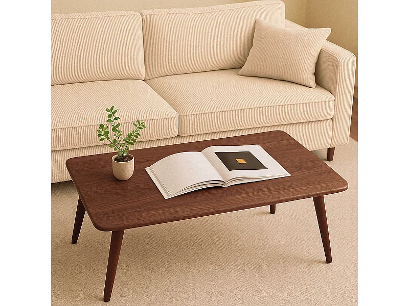 Table basse rectangulaire en MDF bois