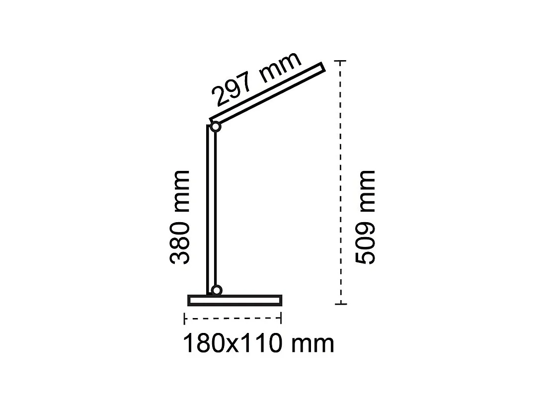 Flexo LED 5W avec batterie rechargeable Norima White CCT Dim