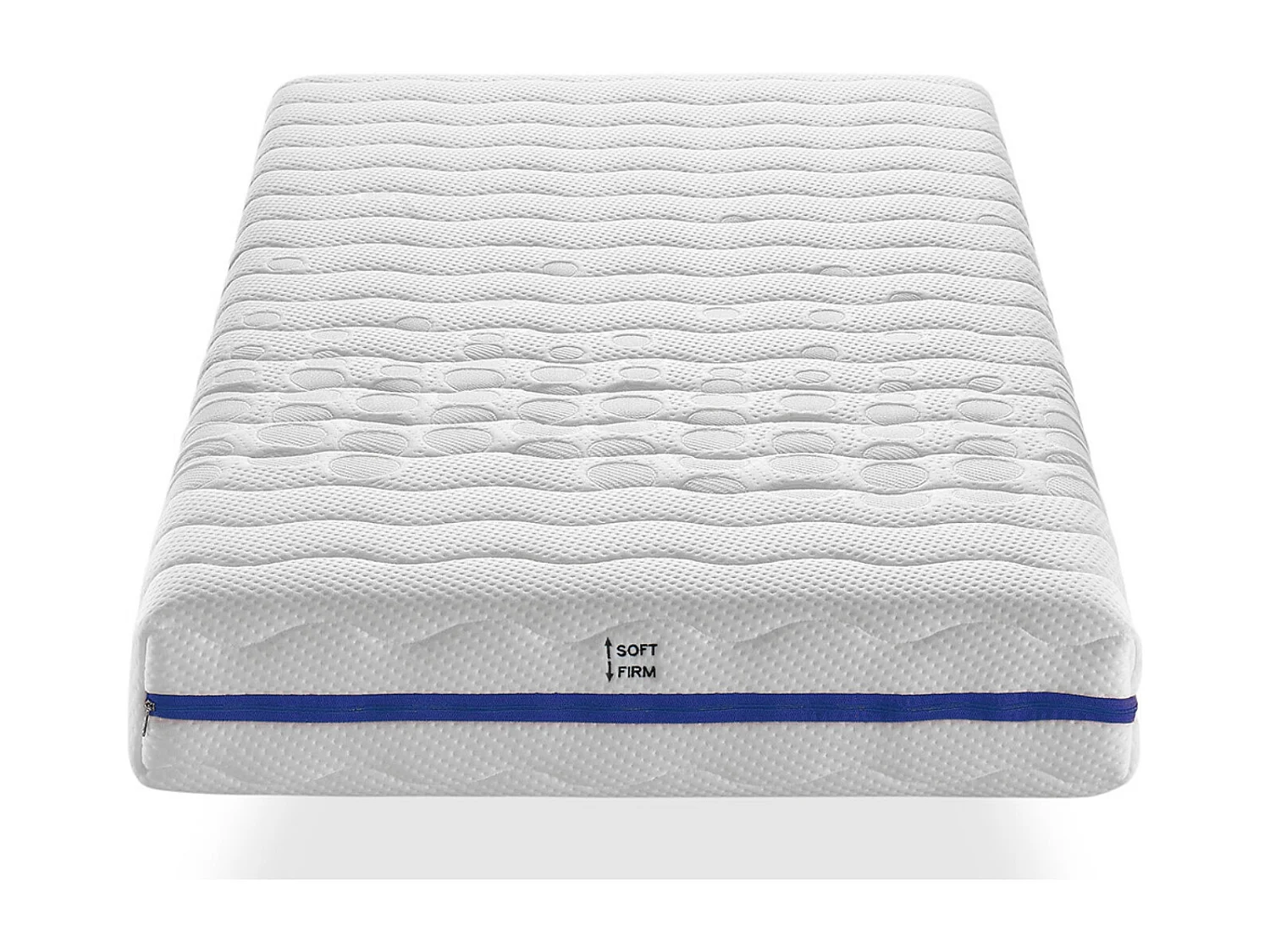 Matelas 90X190 BELICE en mousse Hauteur 20 cm | 2 fermetés en 1 | Niveau de dureté H2 et H3 | Articulé