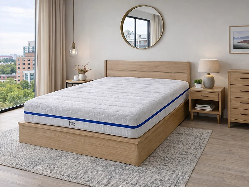 Materasso 90X190 BELICE Altezza 20 cm | 2 durezze in 1 | Livello di durezza H2 e H3 | Articolato