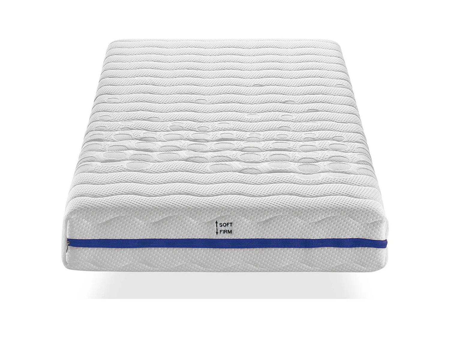 Matelas 120X200 BELICE en mousse Hauteur 20 cm | 2 fermetés en 1 | Niveau de dureté H2 et H3 | Articulé