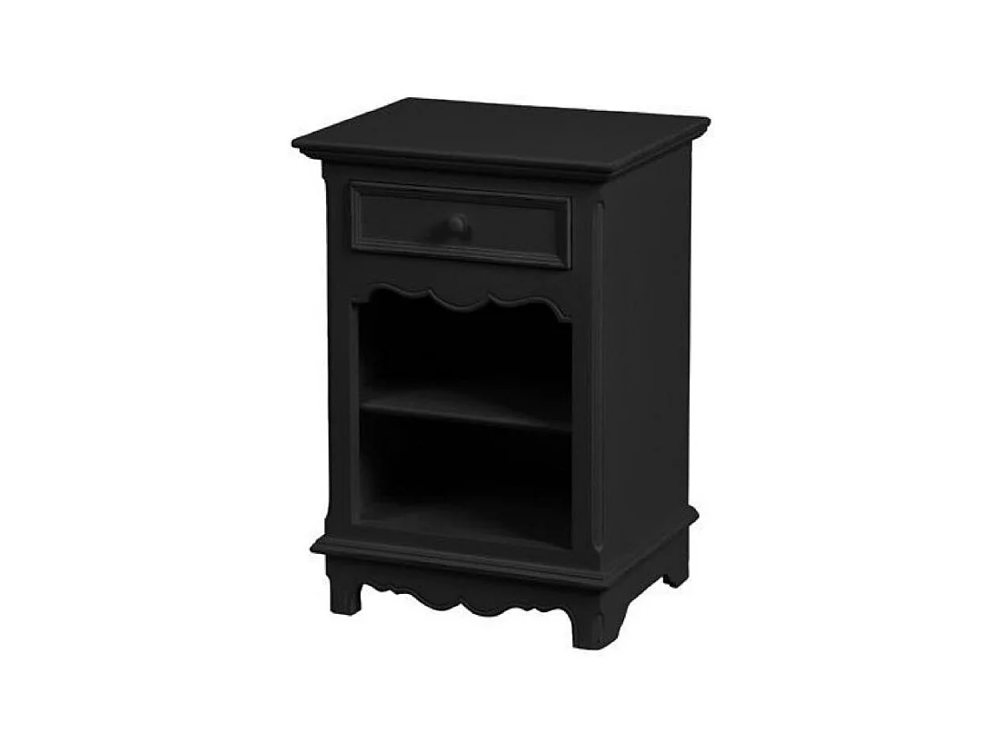 Table de chevet MDF Noir - Harmonie Interior's