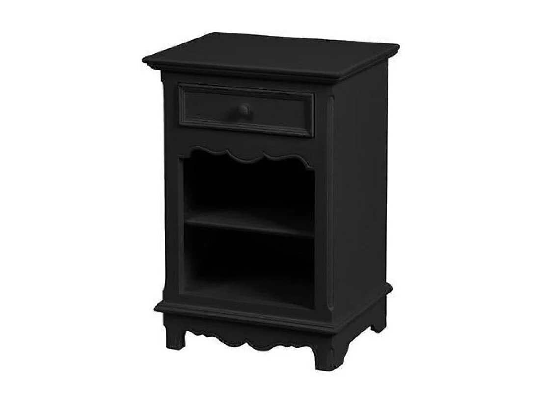 Table de chevet MDF Noir - Harmonie Interior's