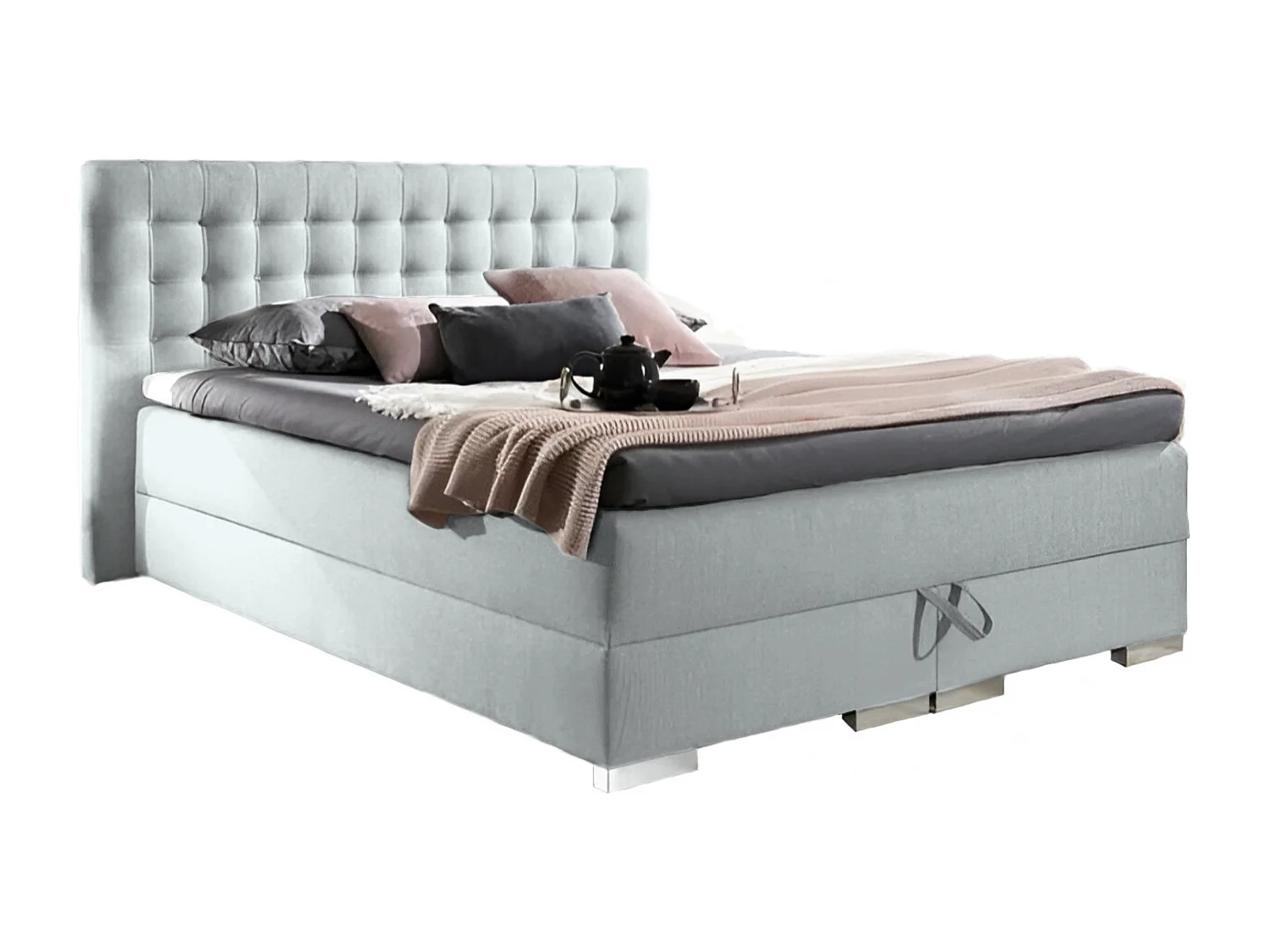 BOXSPRINGBETT mit Bettkasten Brattorp 2 140x200 cm, Boss 02 - Creme