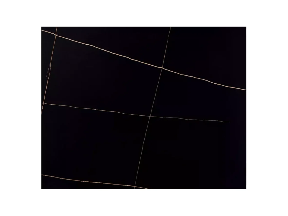 Tavolo da pranzo Rion (70x130)/ceramica/metallo/Nero