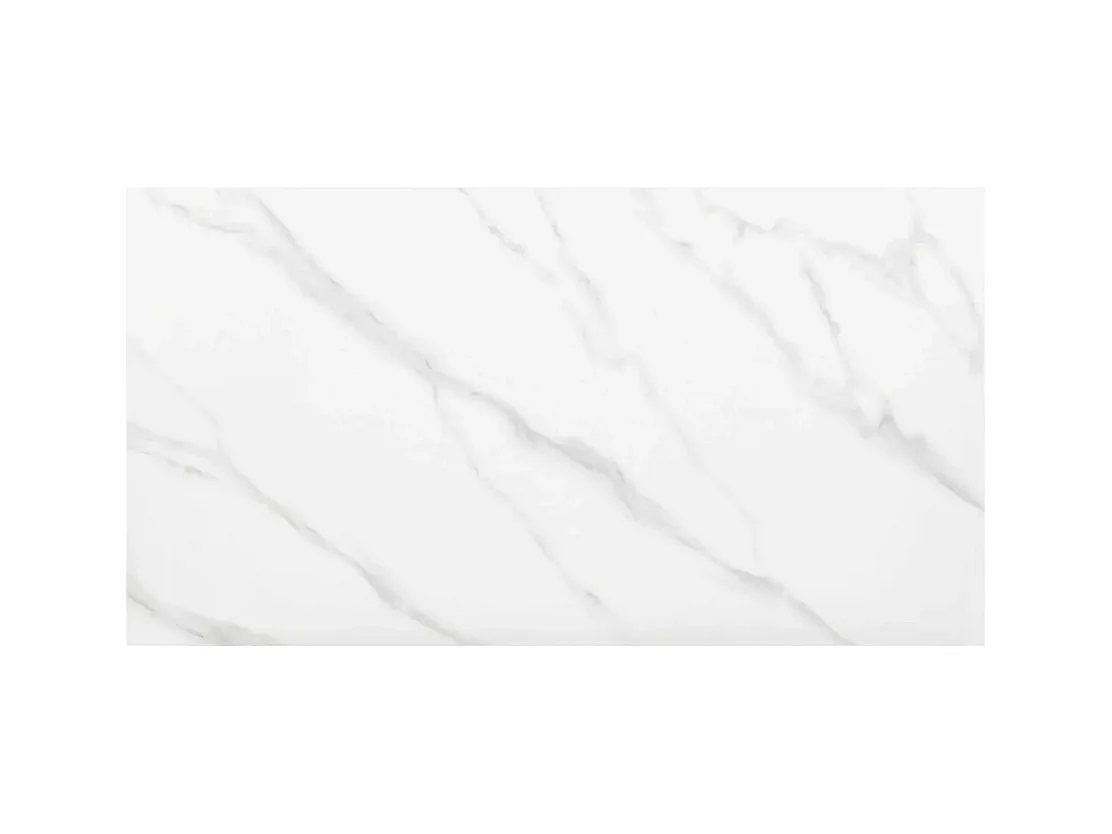 Tavolo da pranzo Rion (70x130)/ceramica/metallo/Bianco