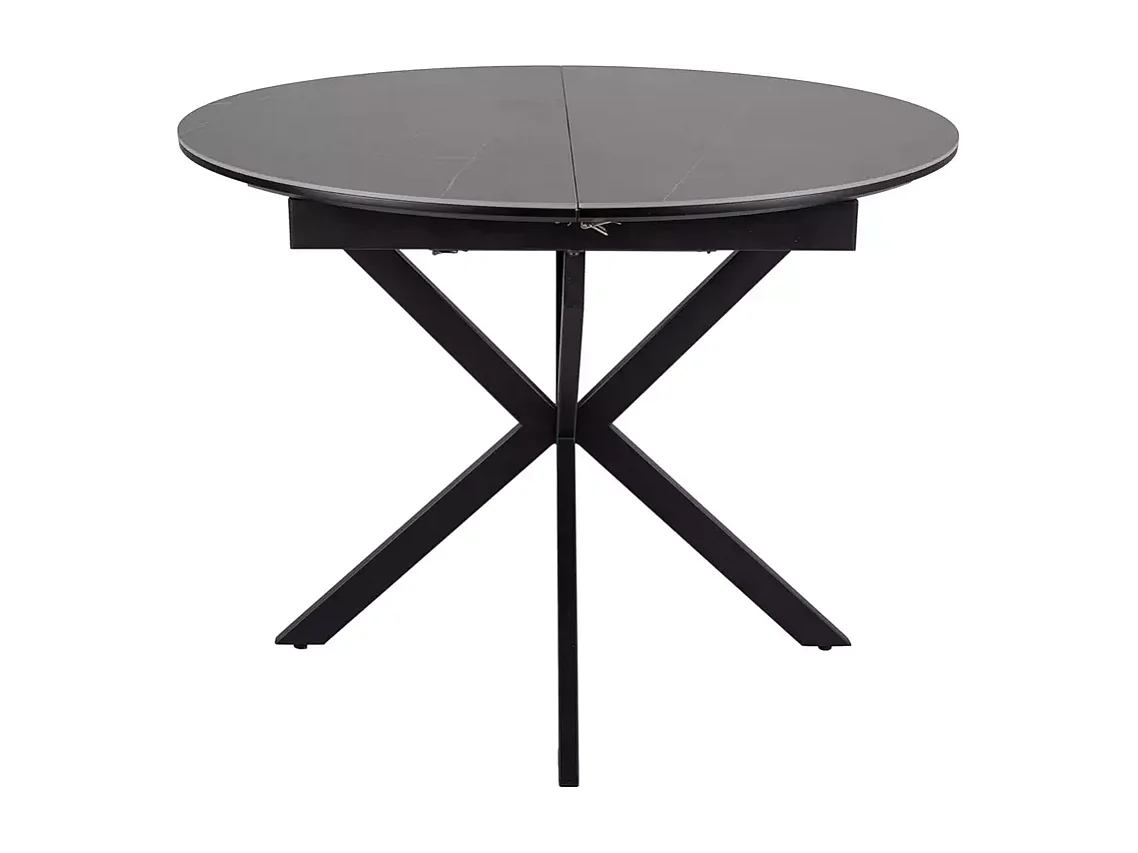 Esstisch Gaston(100x135)/Keramik/Metall/Grau