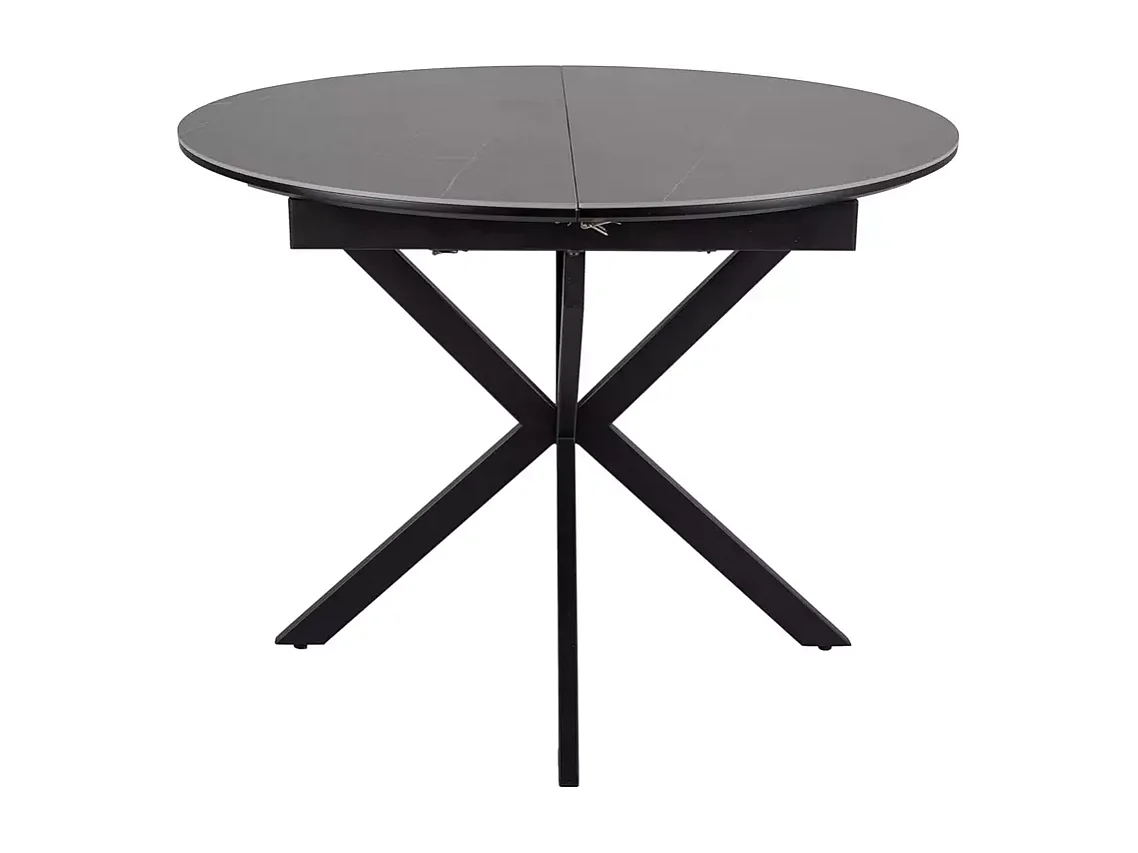 Esstisch Gaston(100x135)/Keramik/Metall/Grau