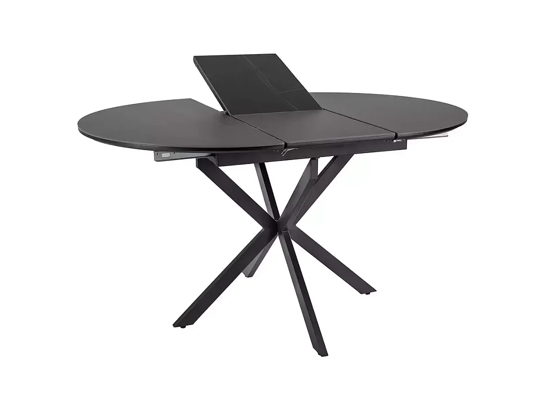 Esstisch Gaston(100x135)/Keramik/Metall/Schwarz