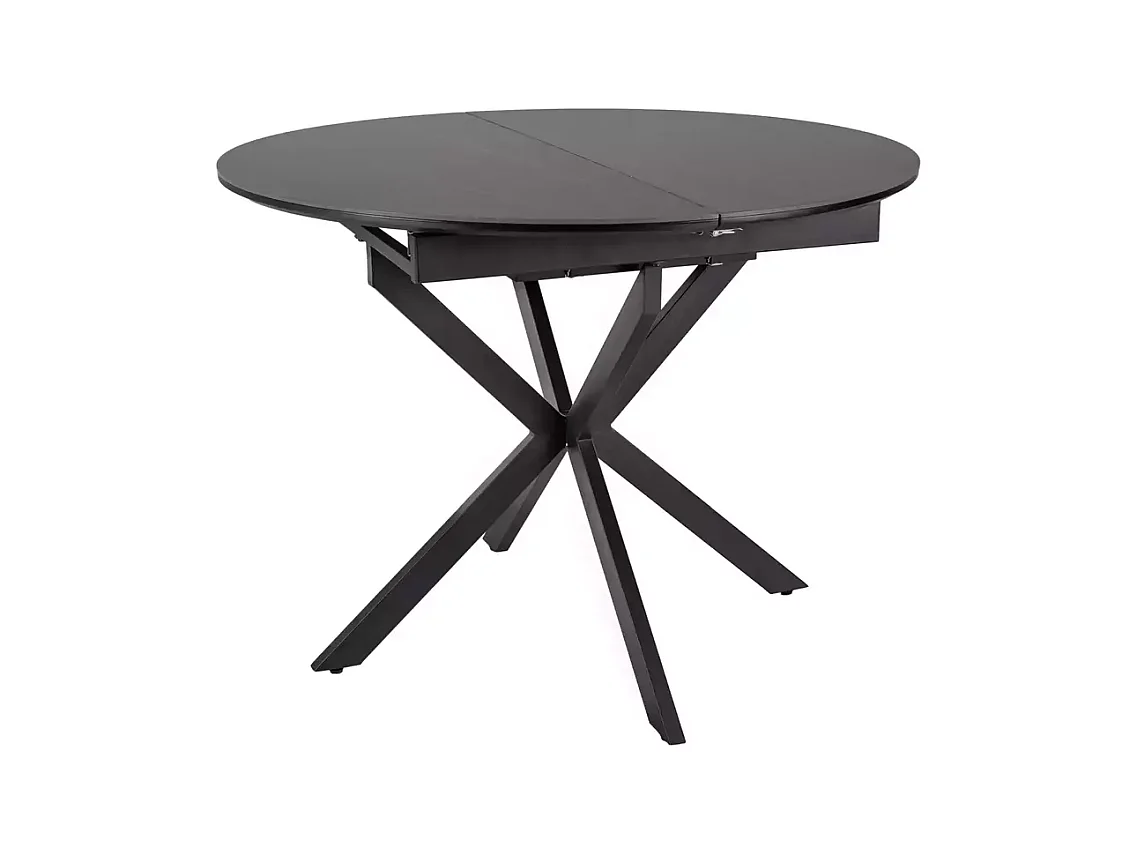 Esstisch Gaston(100x135)/Keramik/Metall/Schwarz