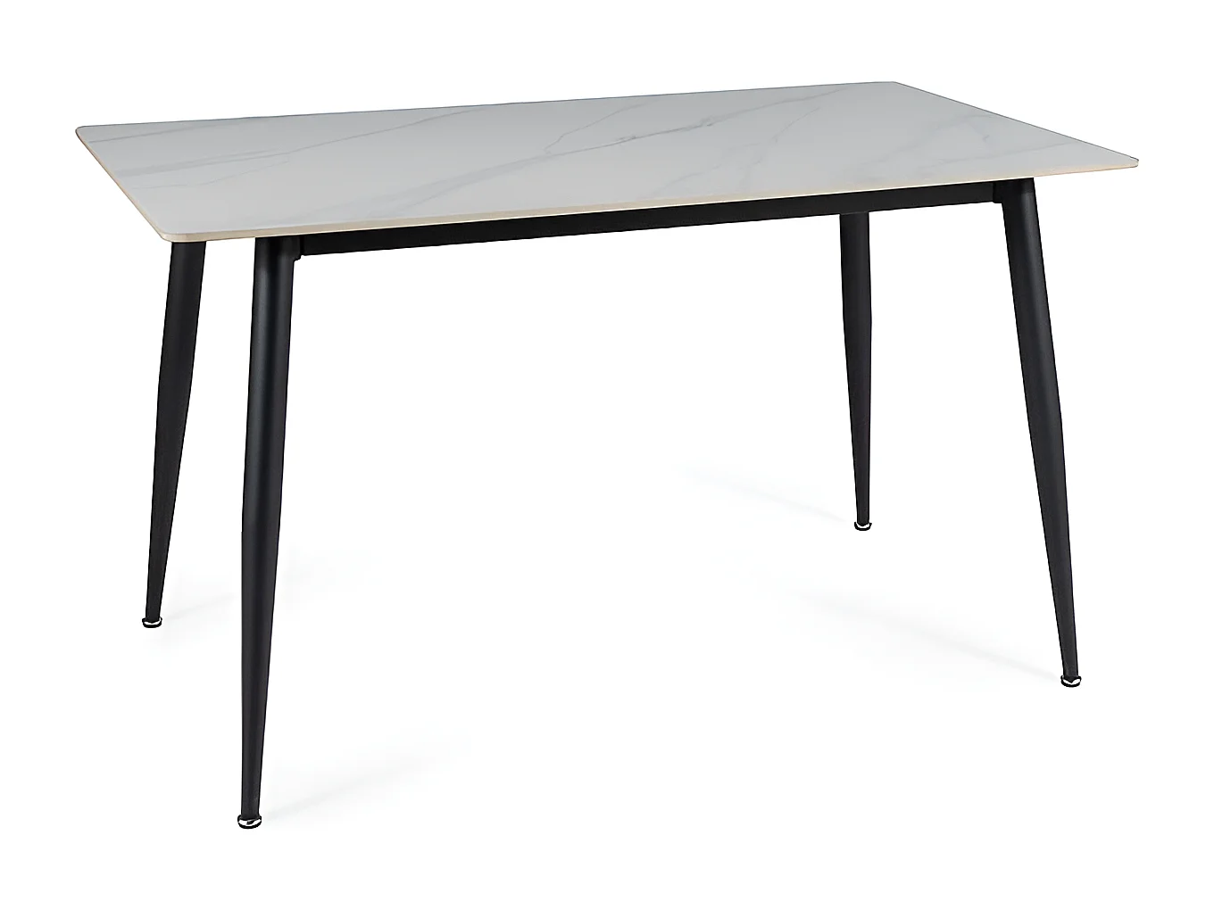 Table à manger Rion (90x160)/céramique/métal/Blanc