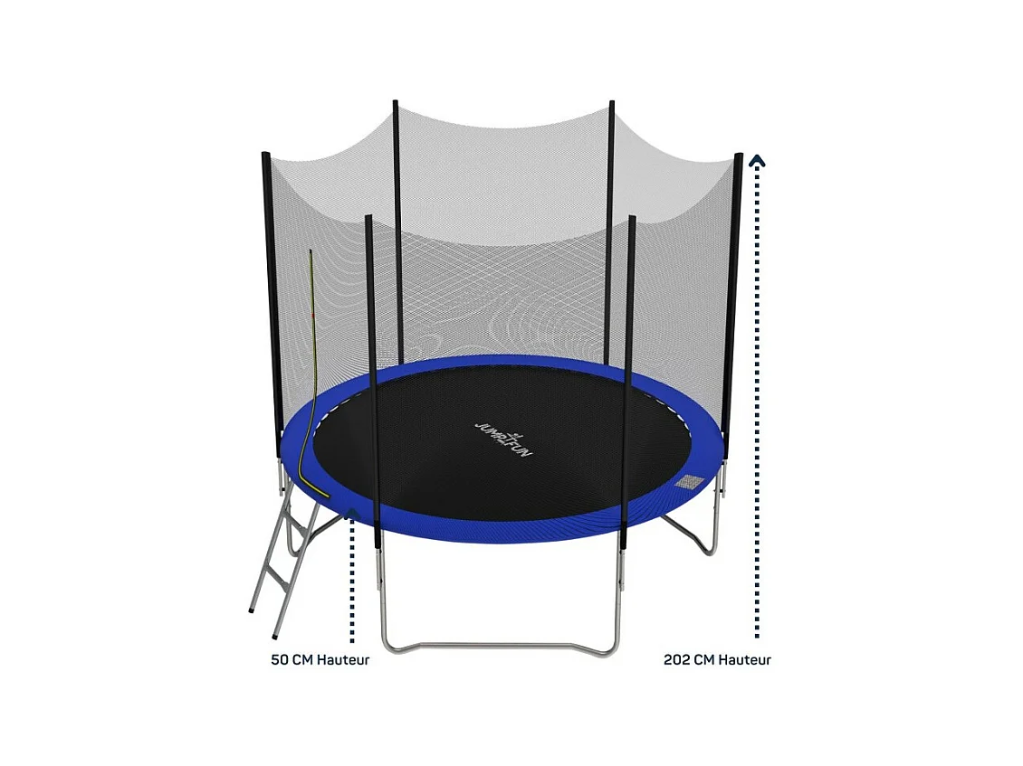 Trampoline pour enfant Jump4Fun Deluxe filet extérieur -8FT (244 cm)