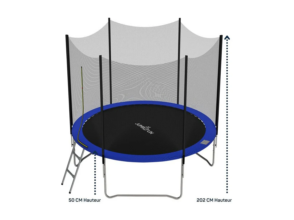 Trampoline pour enfant Jump4Fun Deluxe filet extérieur -8FT (244 cm)