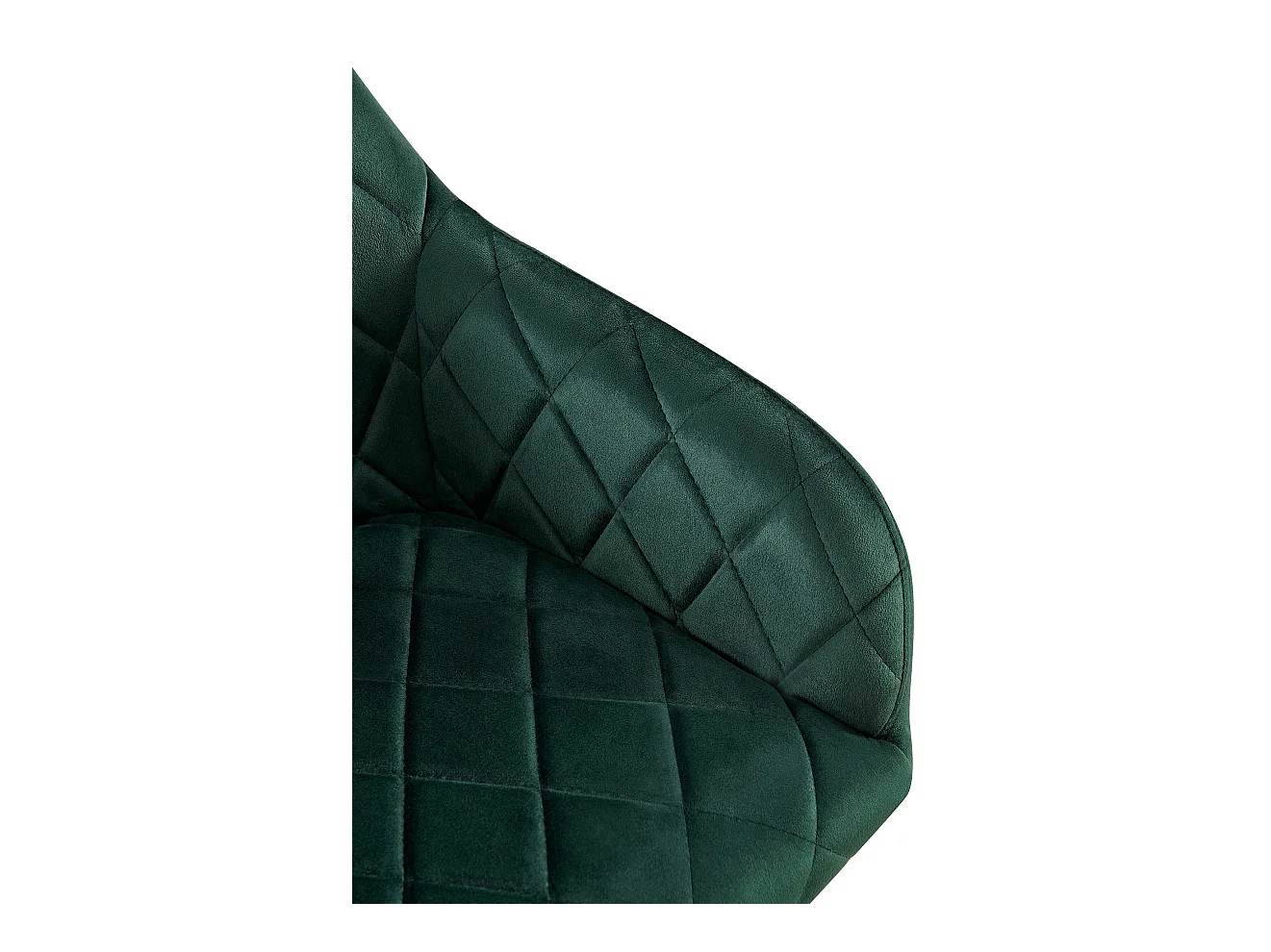 Lot de 2  chaises avec accoudoirs - Velours - Vert - Monett