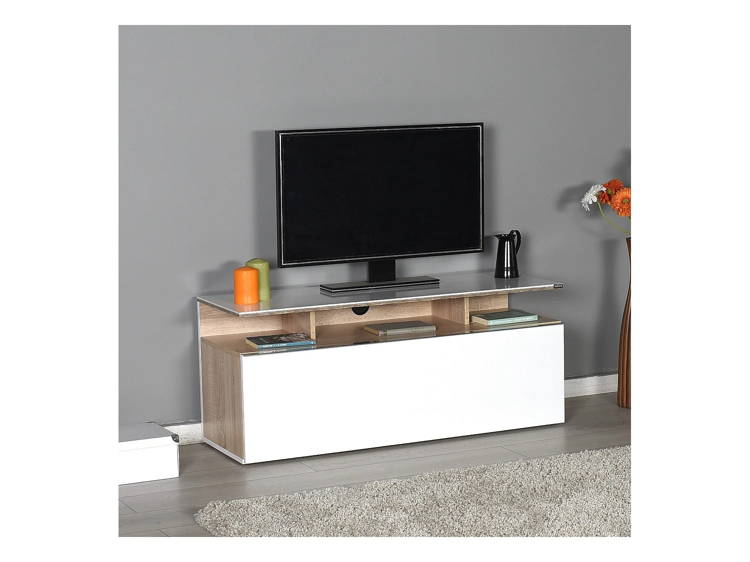 Meuble TV en aggloméré Titan