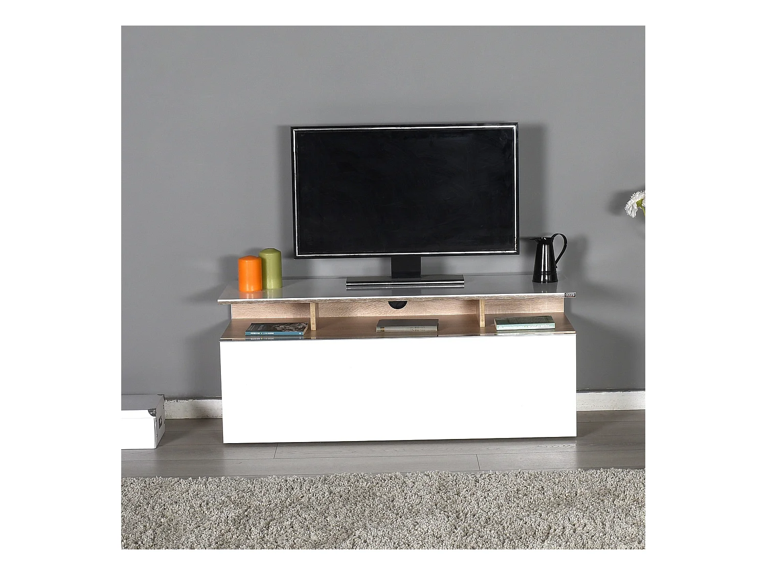 Meuble TV en aggloméré Titan