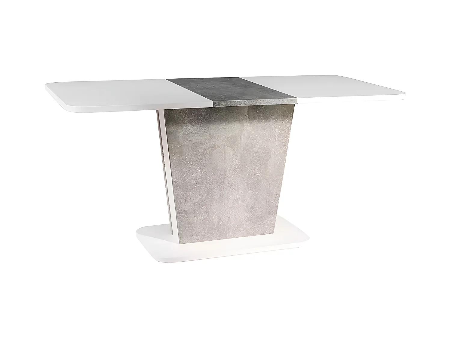 Esstisch Calypso/Erweiterbar/Holzwerkstoff/Weiss&Grau