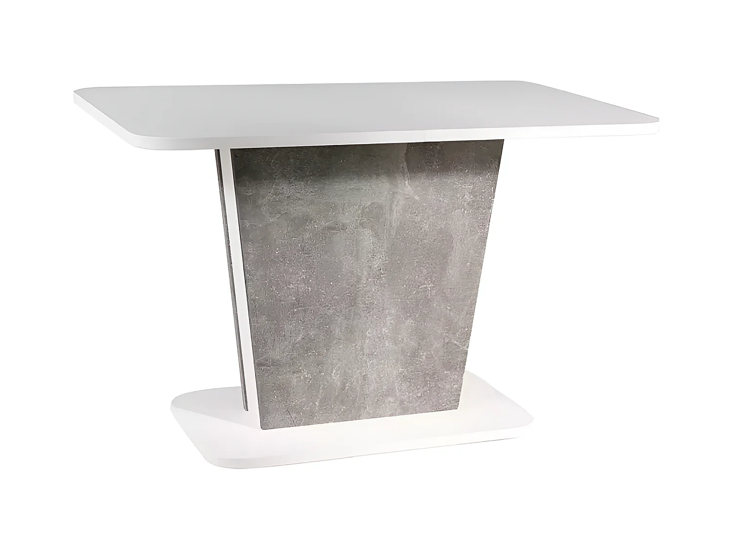 Esstisch Calypso/Erweiterbar/Holzwerkstoff/Weiss&Grau