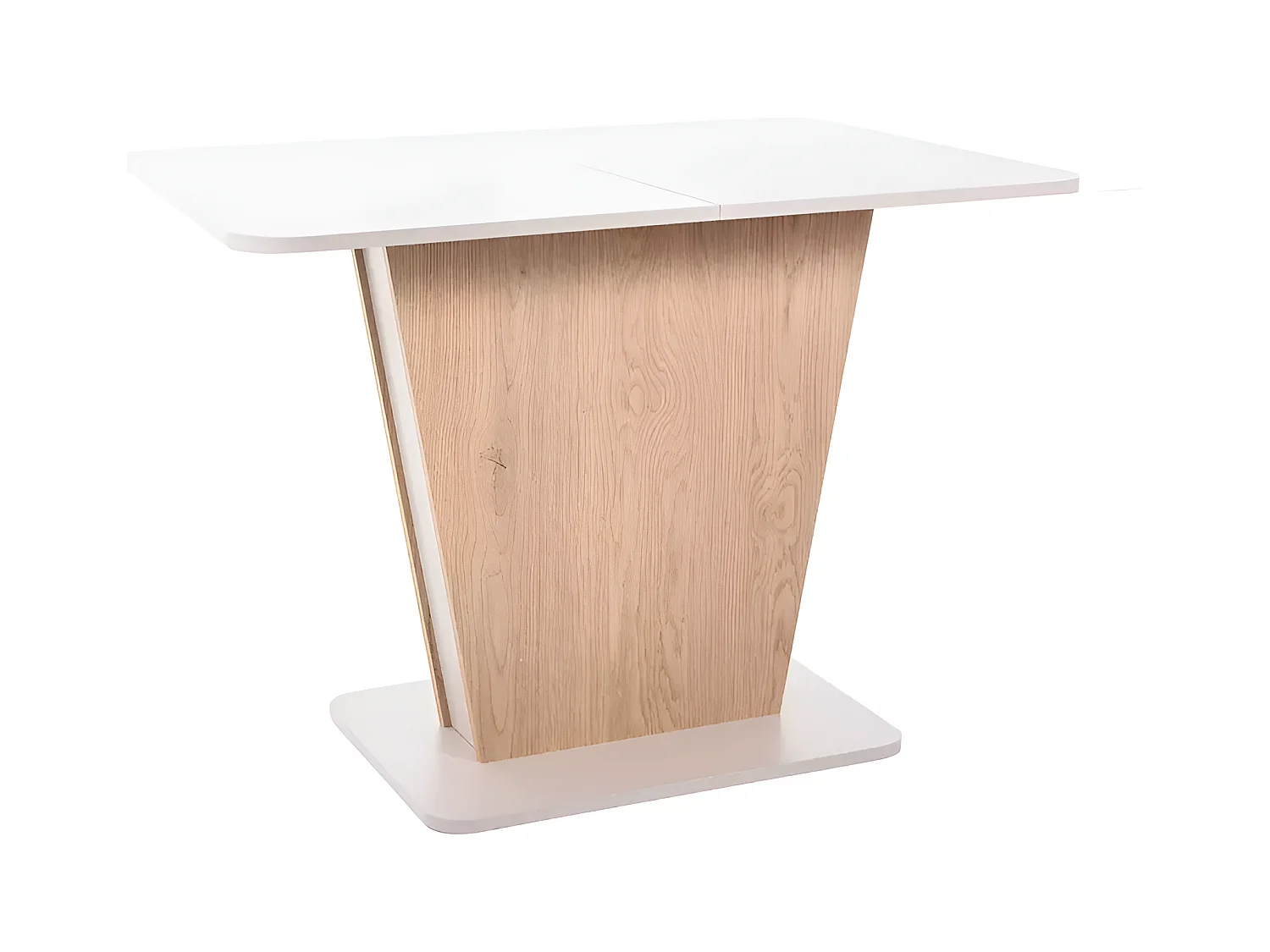 Esstisch Calypso/Erweiterbar/Holzwerkstoff/Weiss&Braun