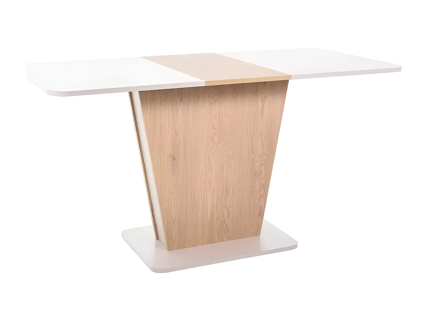 Esstisch Calypso/Erweiterbar/Holzwerkstoff/Weiss&Braun