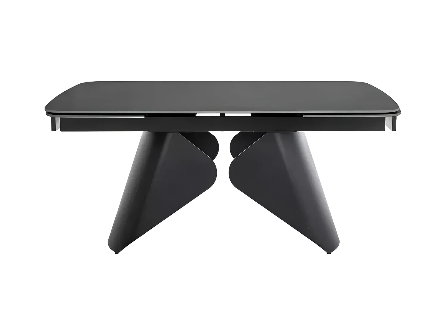 Esstisch Armando (90x160-240)/Keramik/Metall/Schwarz