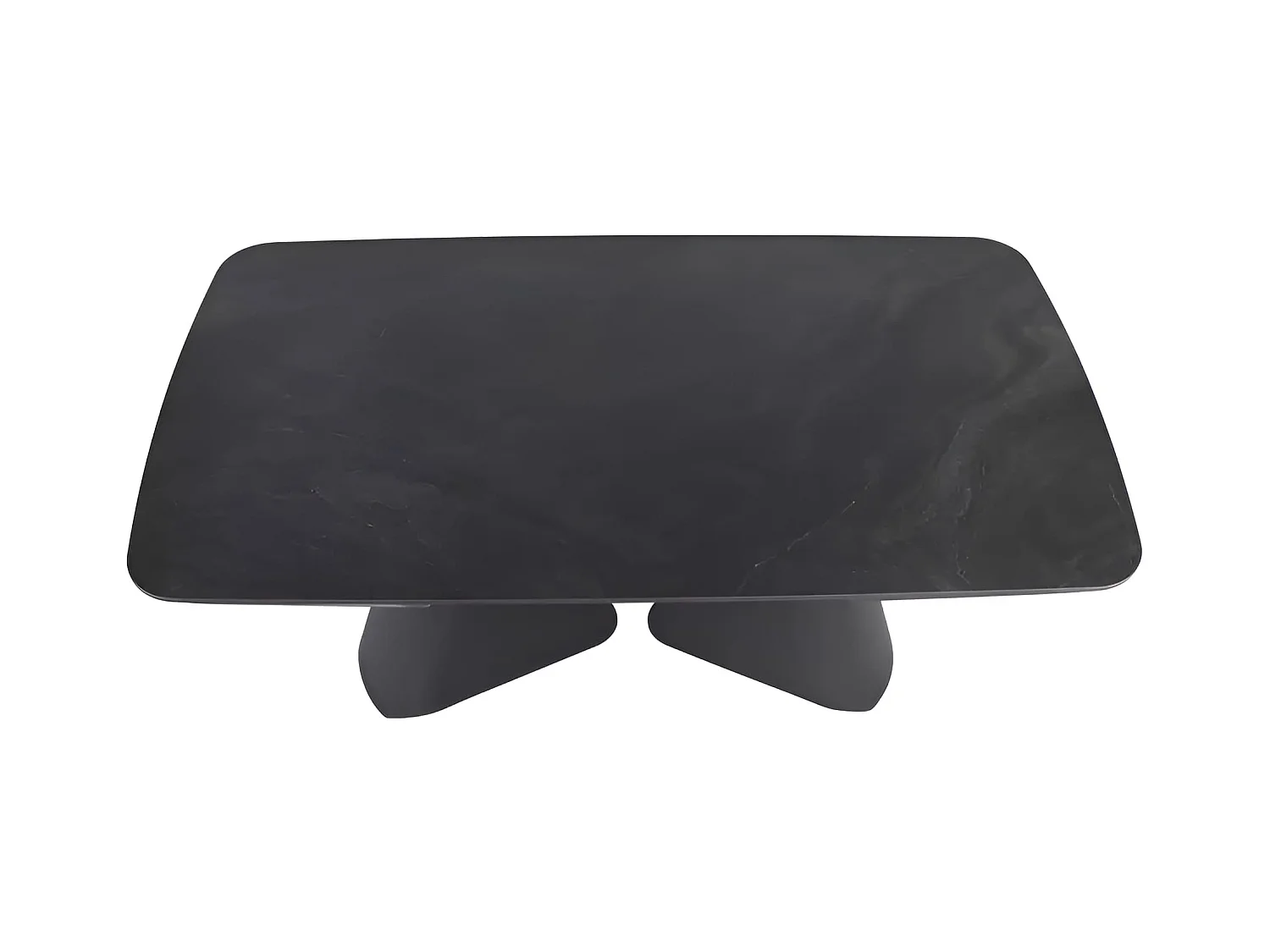 Esstisch Armando (90x160-240)/Keramik/Metall/Schwarz