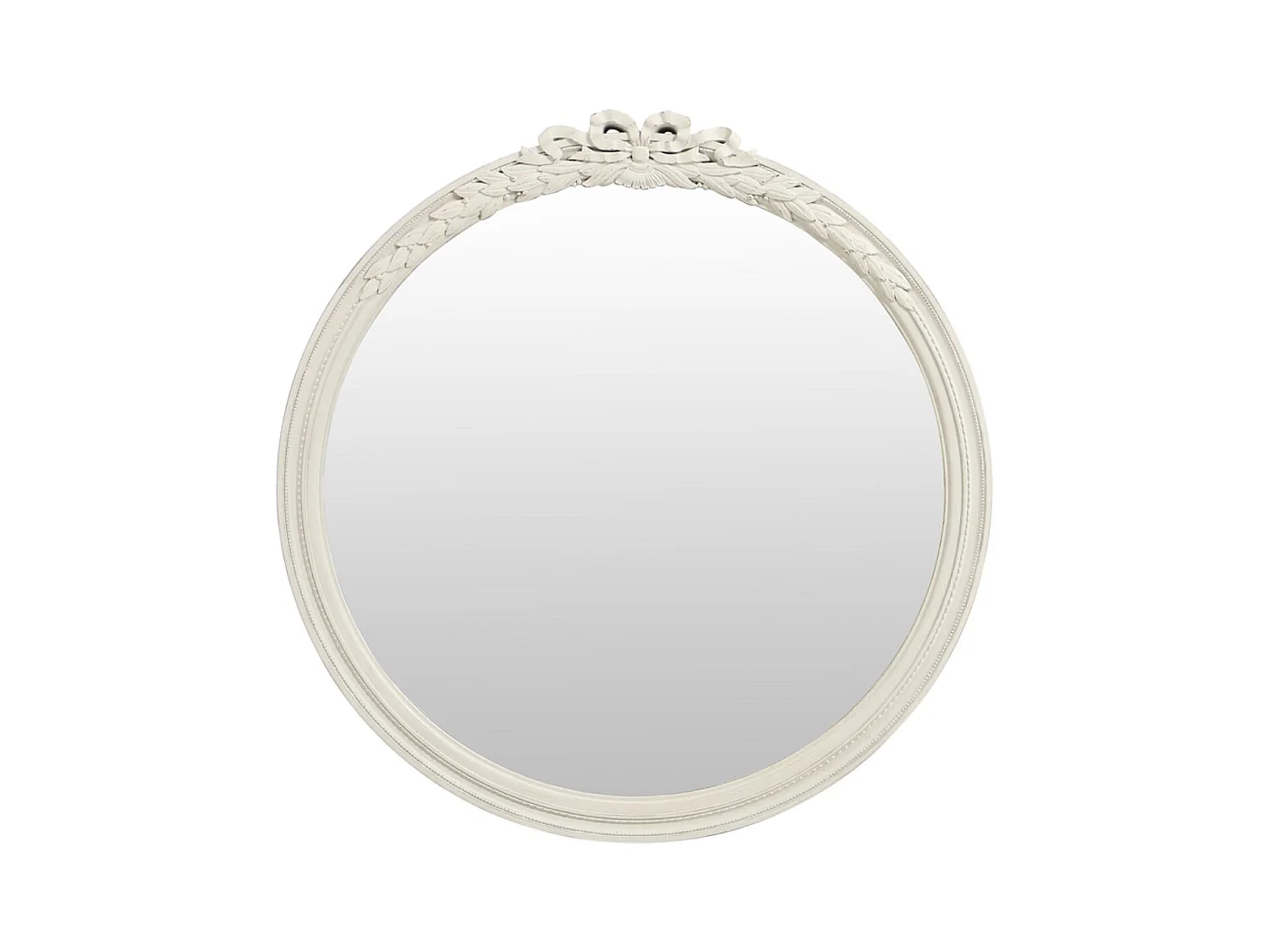 Miroir rond louis xv MDF Blanc - Les Miroirs D'Interior'S Interior's