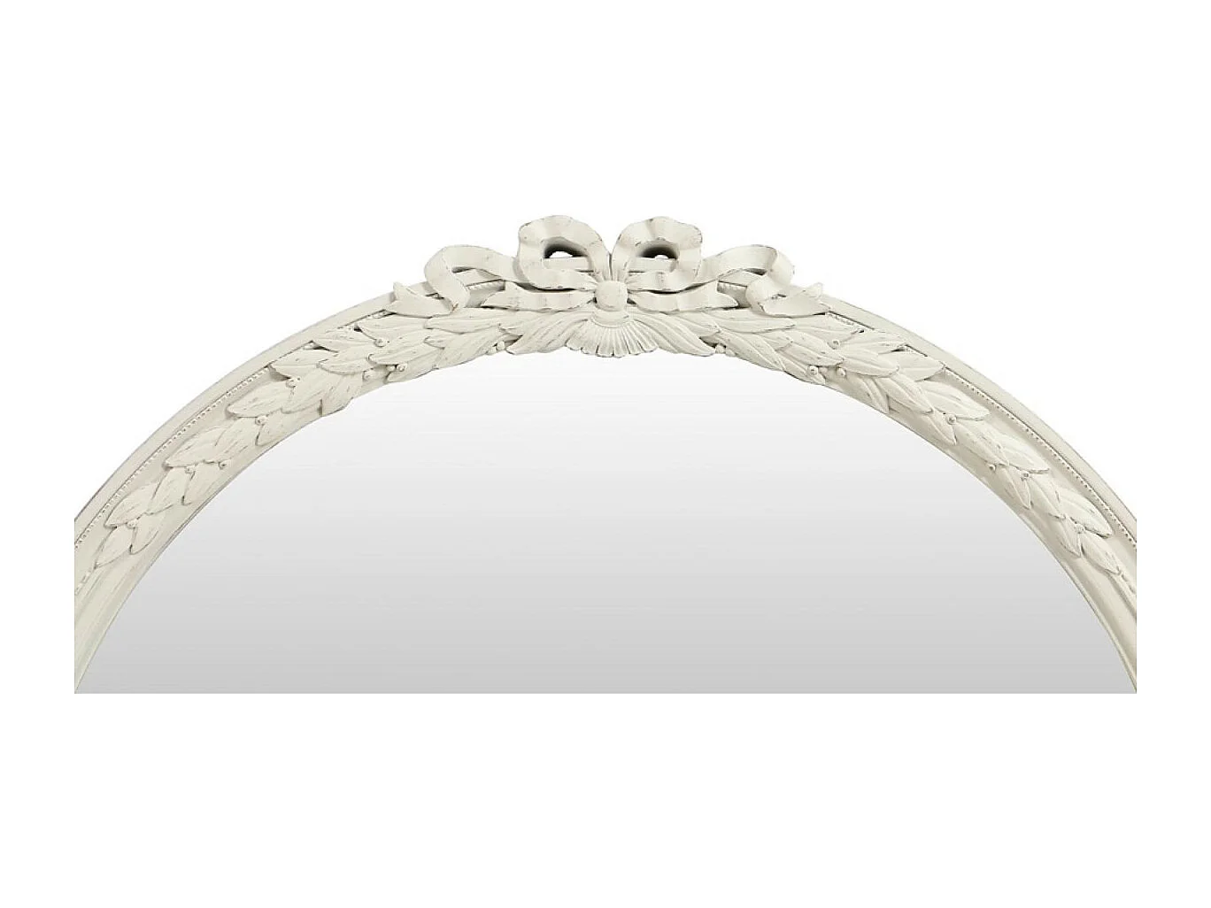 Miroir rond louis xv MDF Blanc - Les Miroirs D'Interior'S Interior's