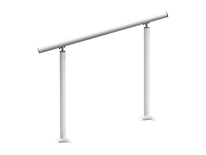 Barandilla de Escalera SucceBuy Barandilla Exterior de 1,2 M y Barandilla de Jardín Blanca de 86 Cm