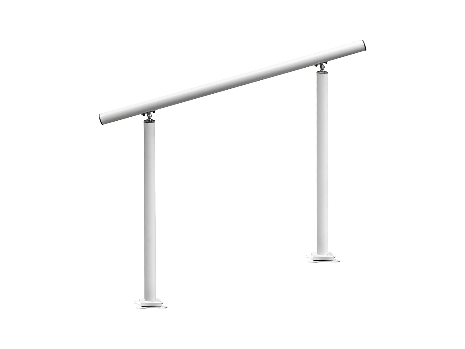 Rampe D'escalier SucceBuy Rampe D'extérieur de 4 Pieds et Balustrade de Jardin Blanche de 34 Po