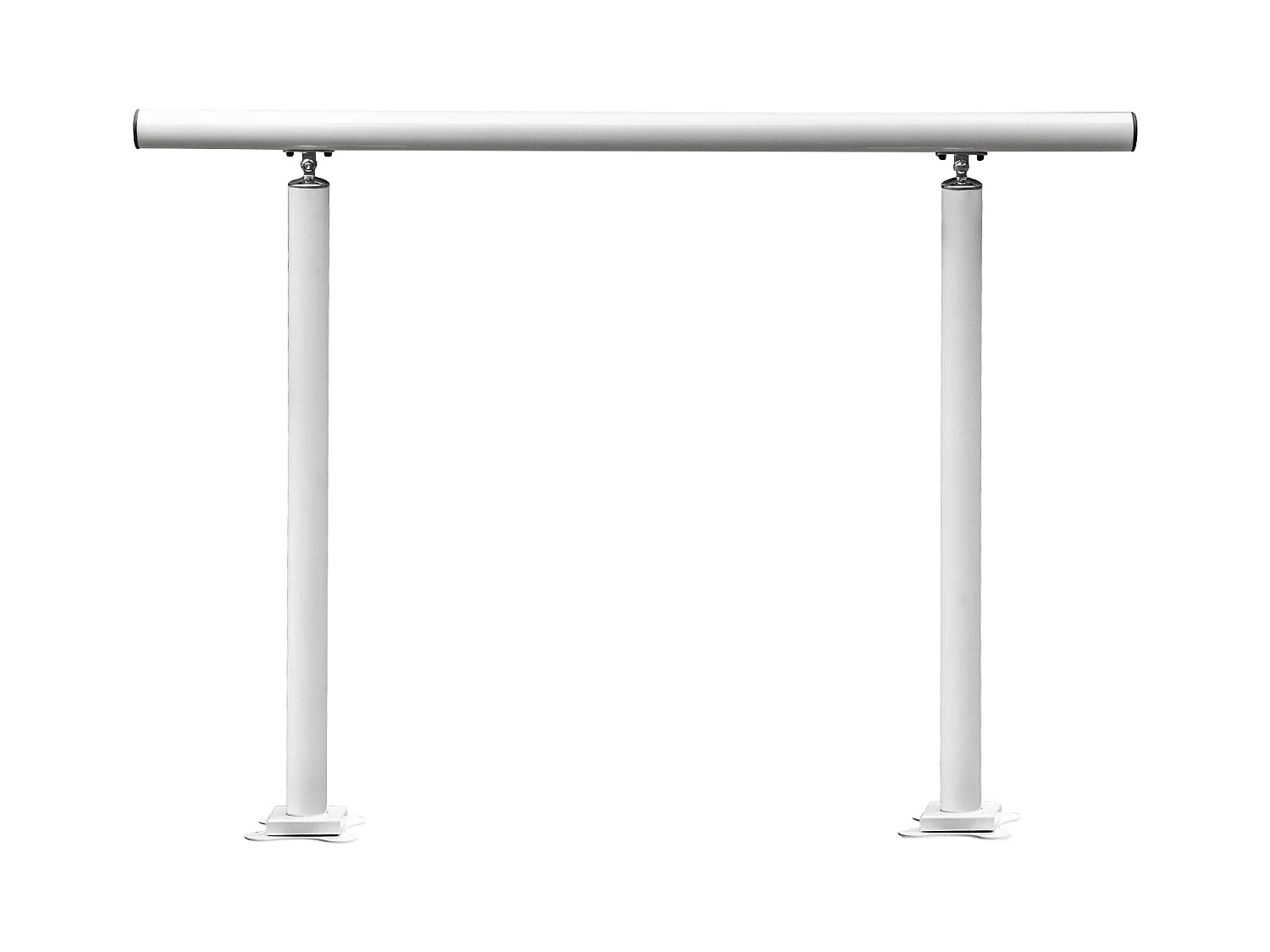 Rampe D'escalier SucceBuy Rampe D'extérieur de 4 Pieds et Balustrade de Jardin Blanche de 34 Po